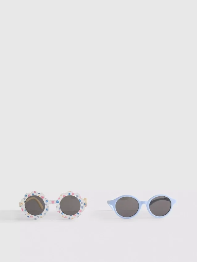 2pk round-frame sunglasses