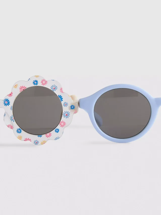 2pk round-frame sunglasses