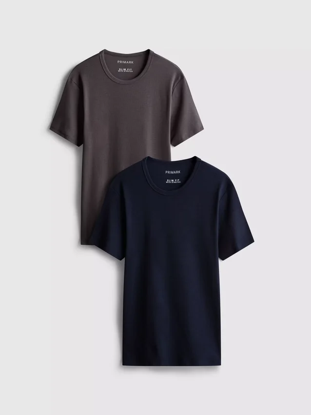 2pk short sleeve ribbed t-shirt