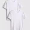 2pk short sleeve ribbed t-shirt