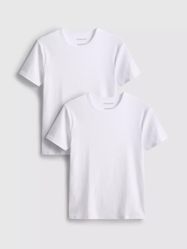 2pk short sleeve ribbed t-shirt