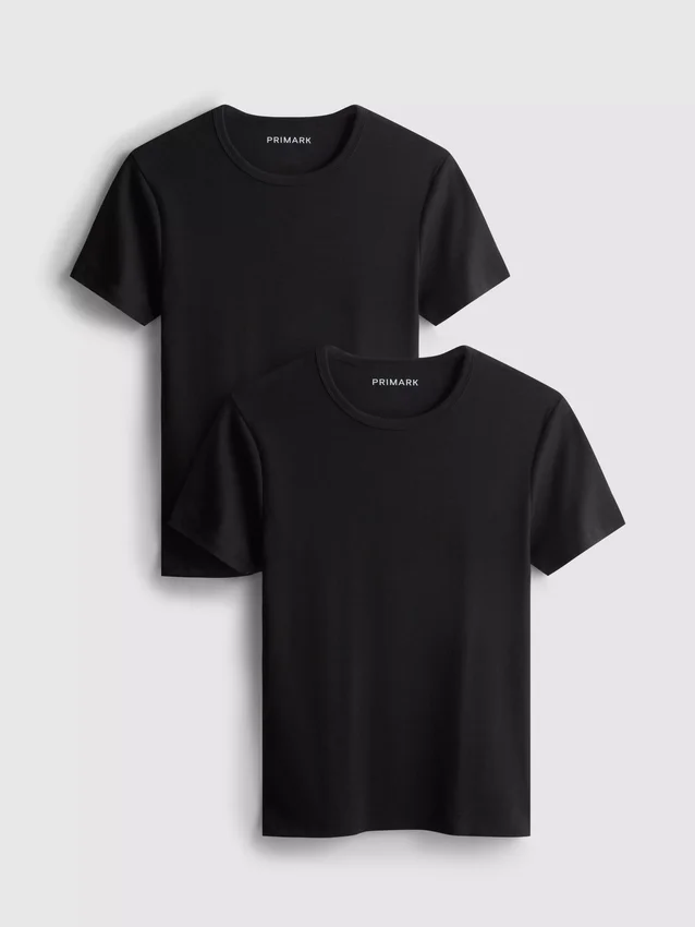 2pk short sleeve ribbed t-shirt