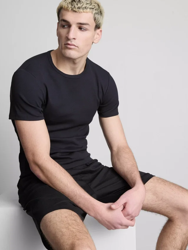 2pk short sleeve ribbed t-shirt