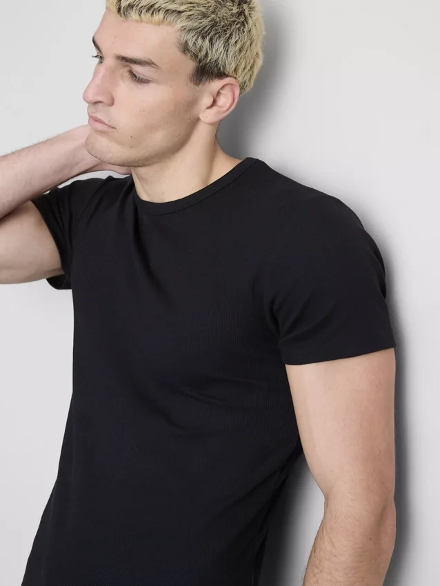 2pk short sleeve ribbed t-shirt