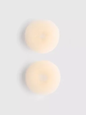 2pk small hair bun rings