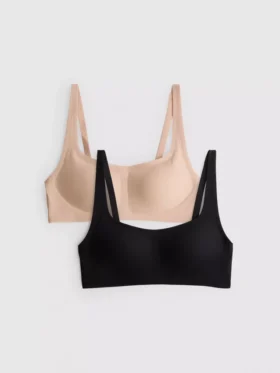 2pk smoothing shapewear crop top