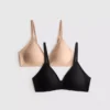 2pk smoothing triangle shapewear bra