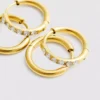 2pk waterproof diamanta hoops