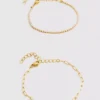 2pk waterproof mixed-design bracelets
