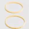 2pk waterproof slim bangles