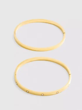 2pk waterproof slim bangles