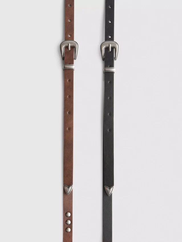 2pk western buckle belts
