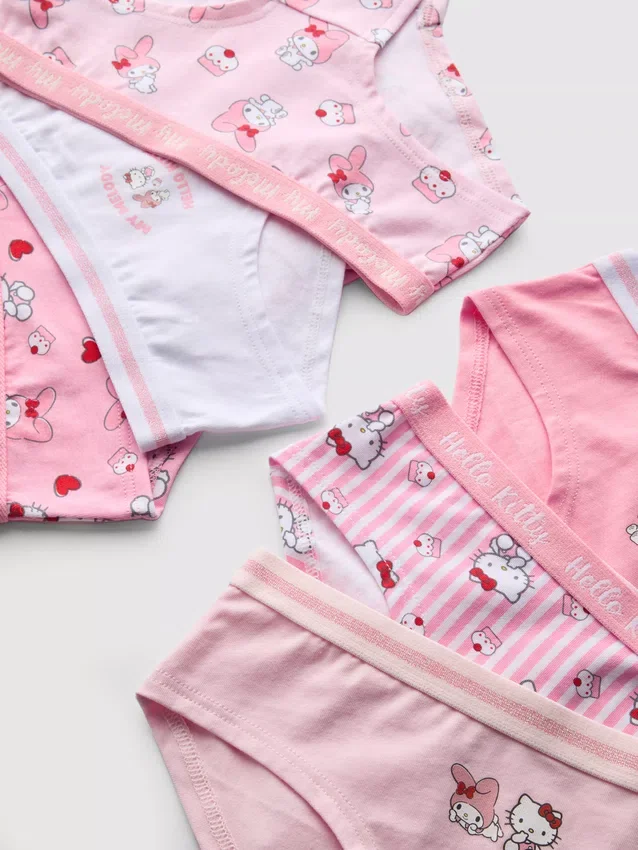 3-15yrs | 6pk hello kitty hipster briefs