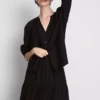 3/4 sleeve v-neck blouse