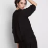 3/4 sleeve v-neck blouse