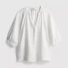 3/4 sleeve v-neck blouse