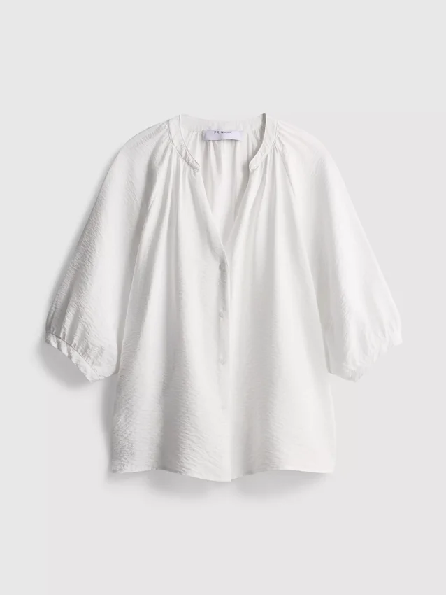 3/4 sleeve v-neck blouse
