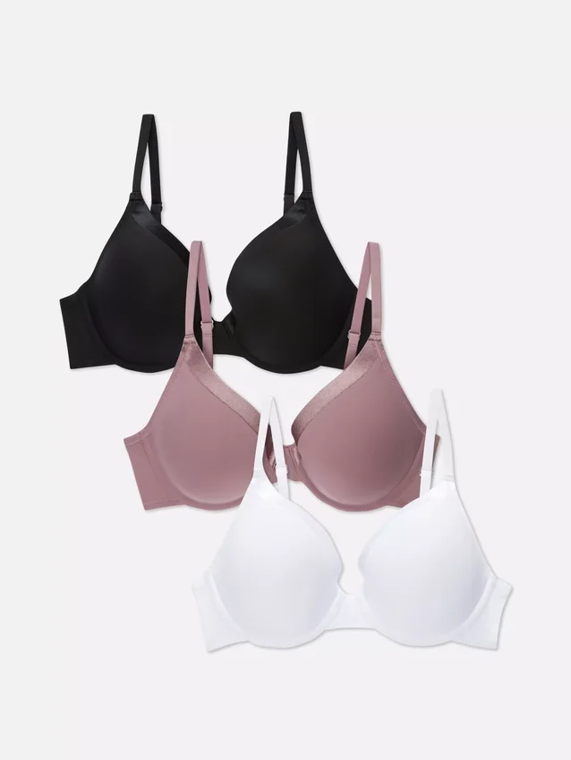 3-pack a-dd full cup t-shirt bras