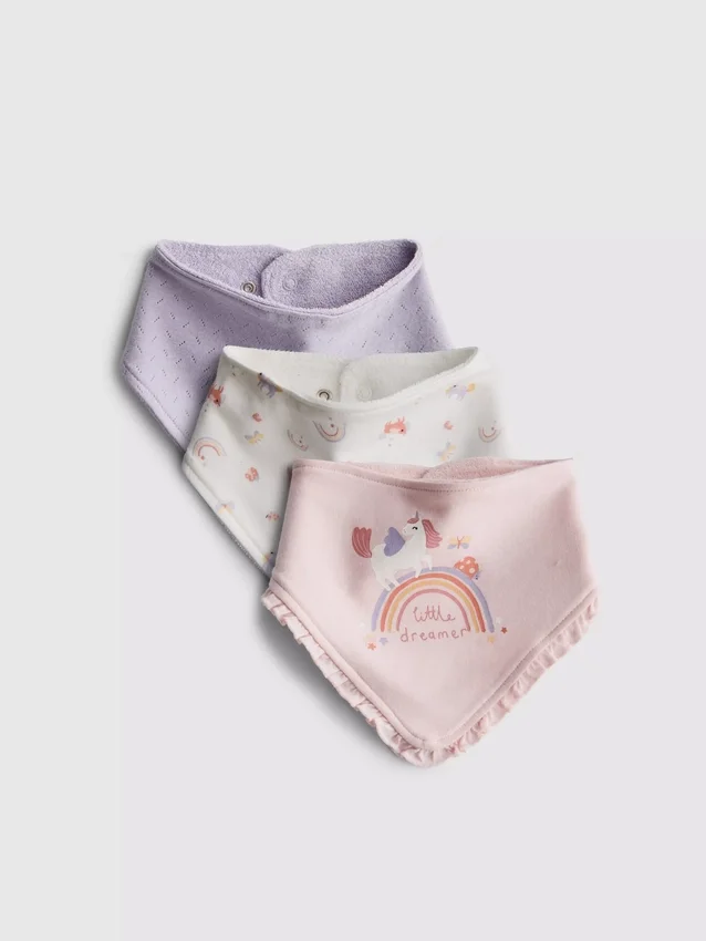 3-pack bandana bibs