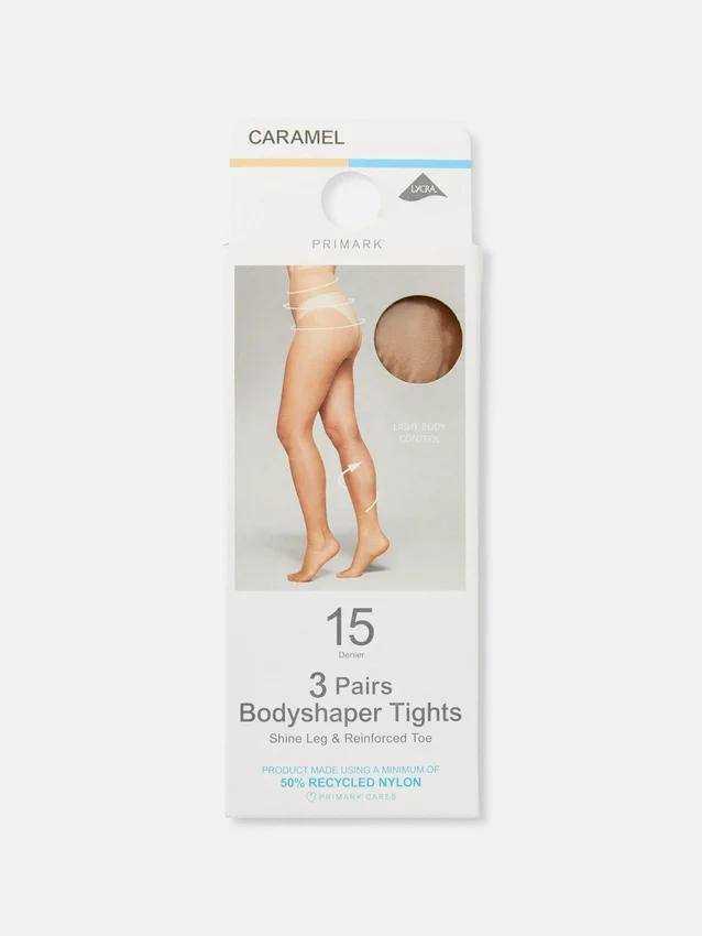 3-pack body shaper tights