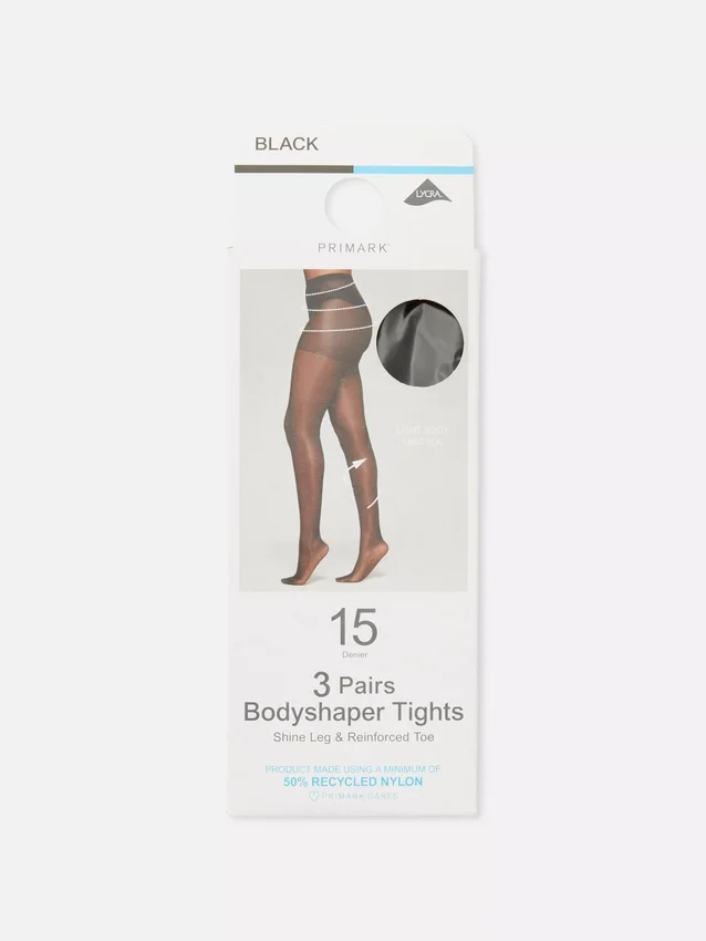 3-pack body shaper tights