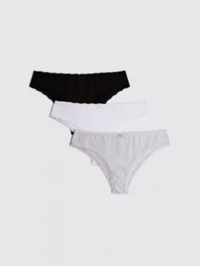 3-pack cotton brazilian briefs
