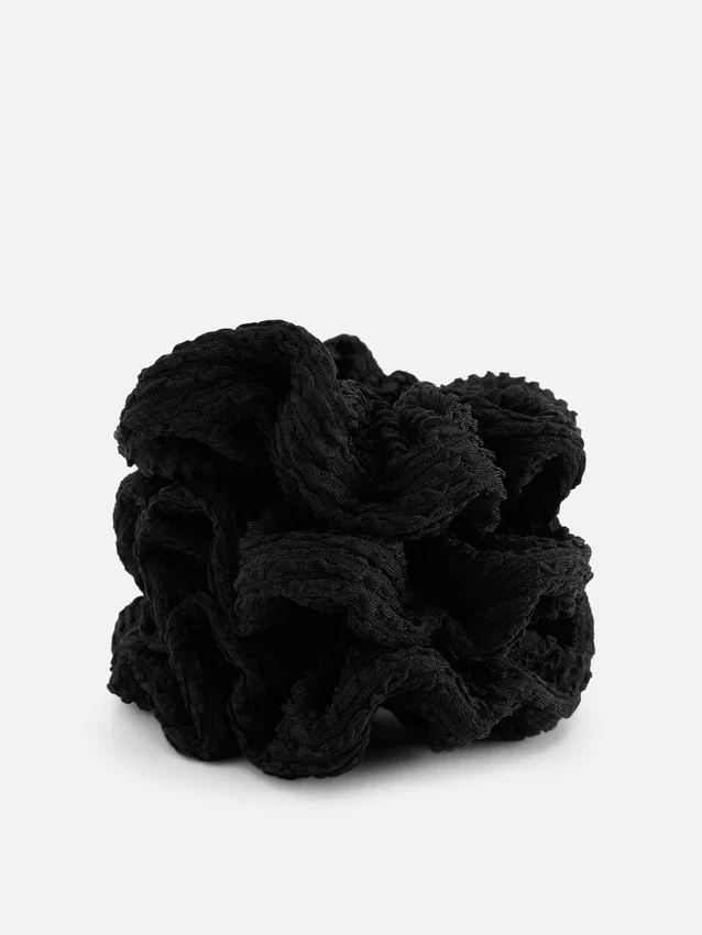 3-pack crinkle hair scrunchies