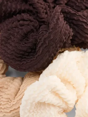 3-pack crinkle hair scrunchies