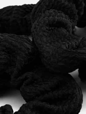 3-pack crinkle hair scrunchies