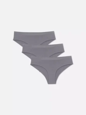 3-pack gray seamless briefs