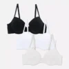 3-pack t-shirt bras