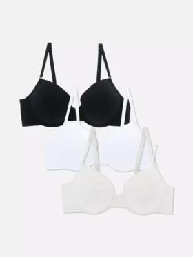 3-pack t-shirt bras