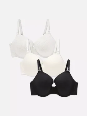 3-pack t-shirt bras