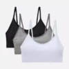 3-pack wireless cropped cami bralette