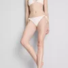 3d floral tie side bikini bottoms