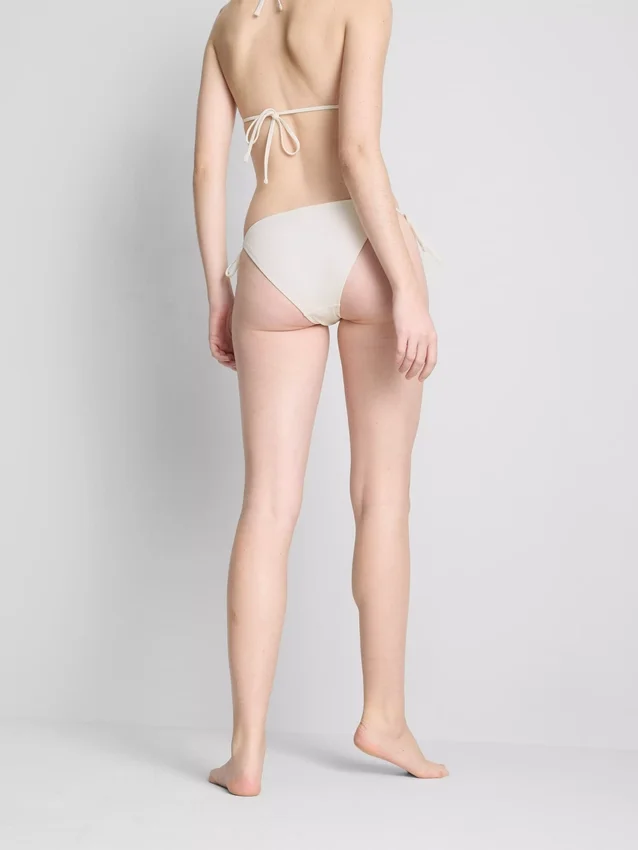 3d floral tie side bikini bottoms
