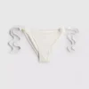 3d floral tie side bikini bottoms