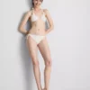 3d floral triangle bikini top