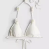 3d floral triangle bikini top