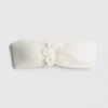3d flower bandeau bikini top