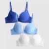 3pk a-e lace push-up bras