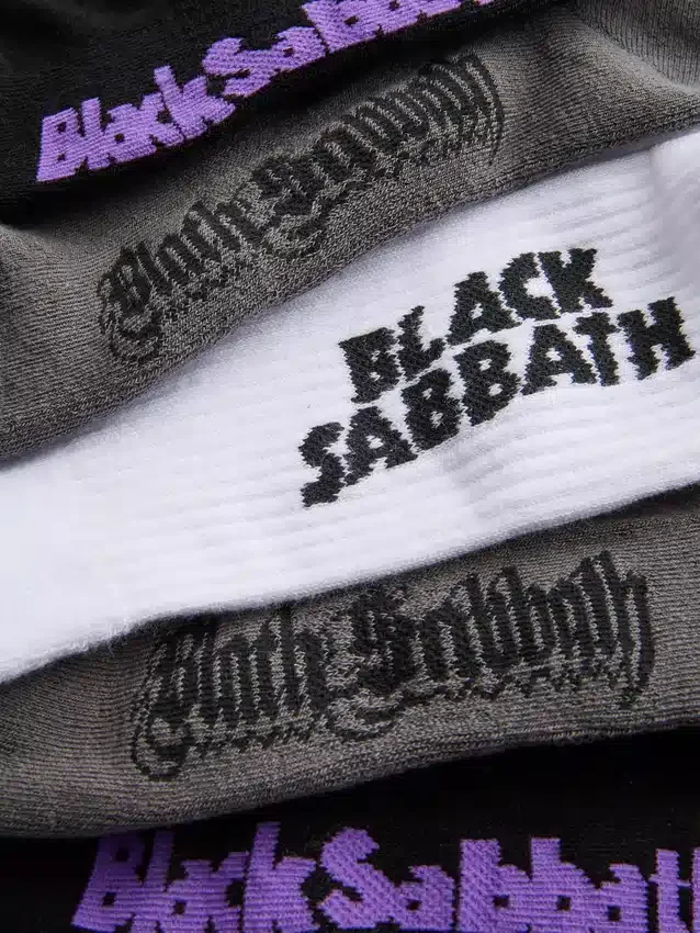 3pk black sabbath socks