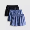 3pk button-fly boxer shorts