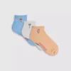 3pk cocktail quarter crew socks