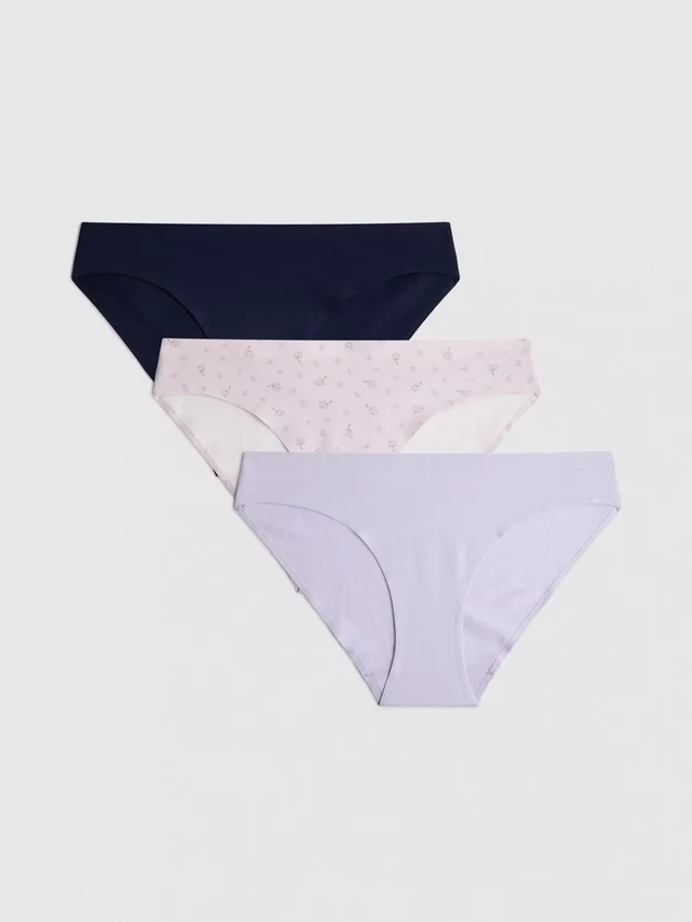 3pk cotton rich invisible mini briefs