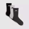 3pk cotton-rich kappa crew socks