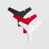 3pk cotton rich miami thongs