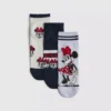 3pk disney's minnie mouse ankle socks