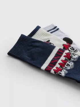 3pk disney’s minnie mouse ankle socks