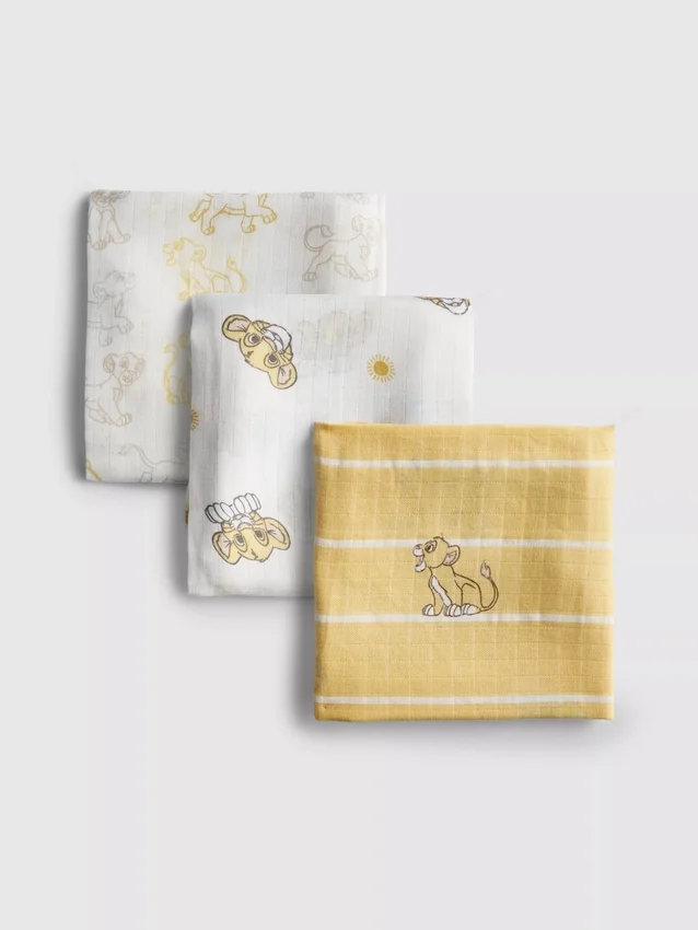 3pk disney's the lion king muslin cloths